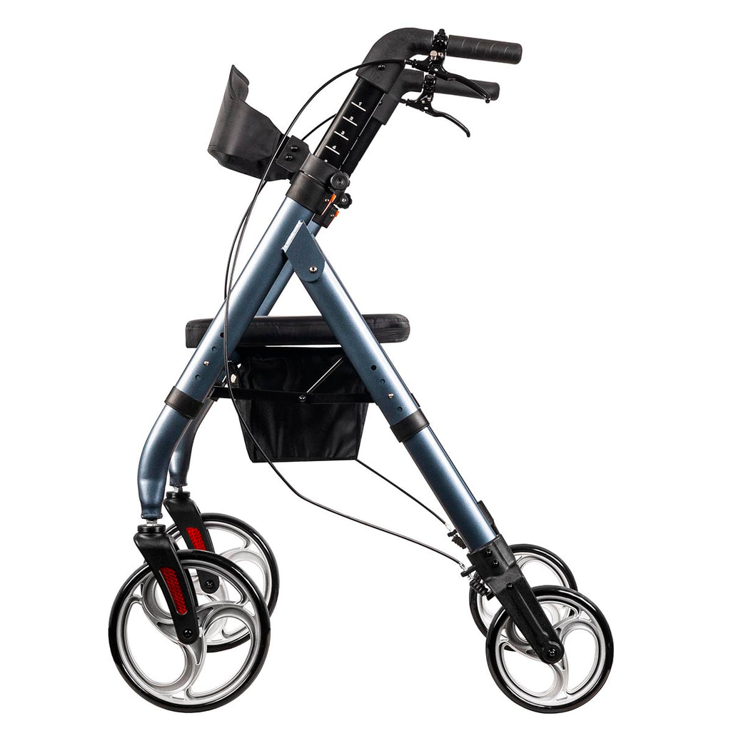 DJMed Tall & Strong Rollator, Heavy Duty Bariatric Mobility Walker