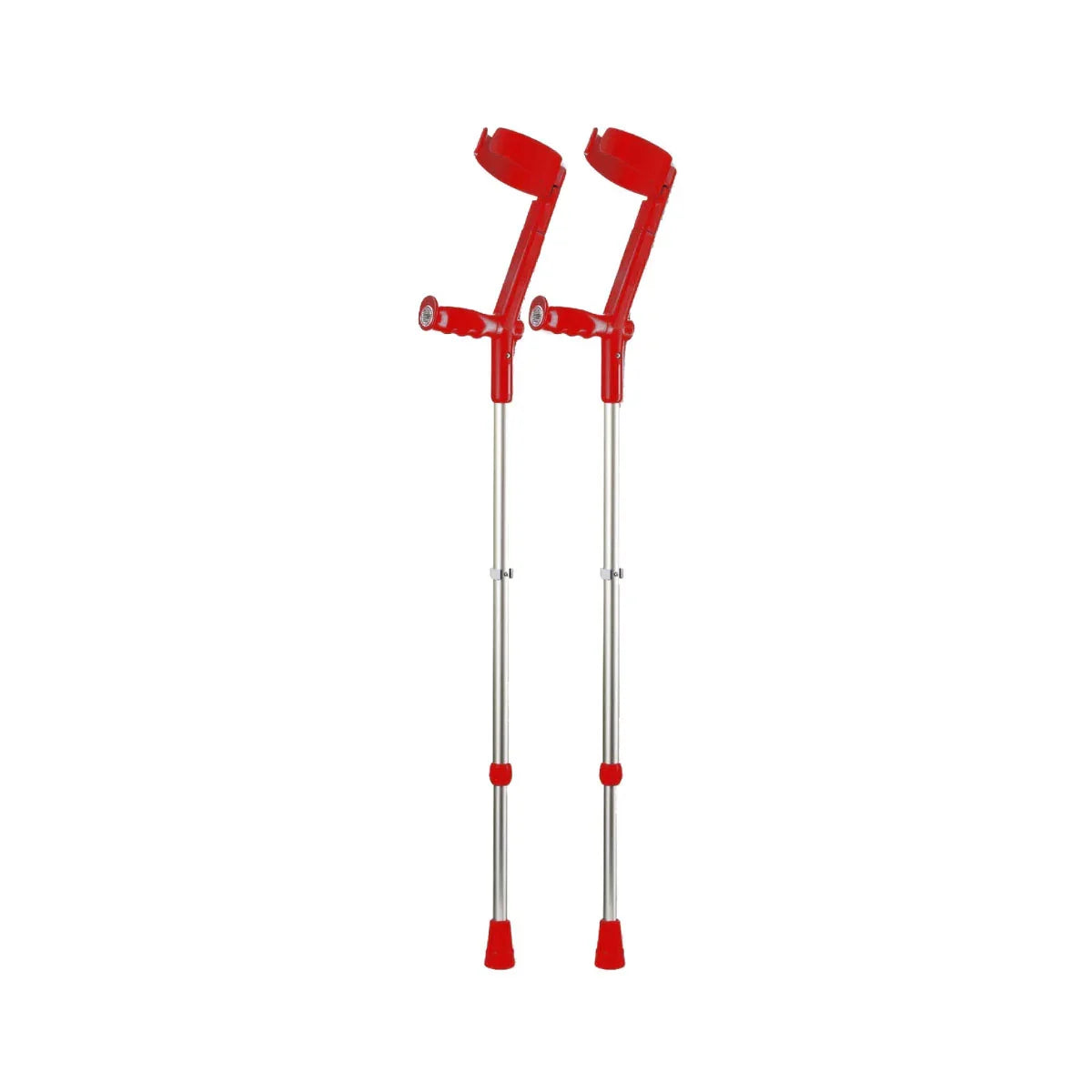 Rebotec Safe-In-Soft, Forearm Crutches with Safety Cuff & Hinge- Pair